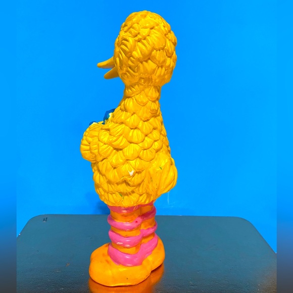 SESAME STREET 1990’s BIG BIRD JIM HENSON MUPPET HARD PLASTIC FIGURE HAND PAINTED - Picture 6 of 15